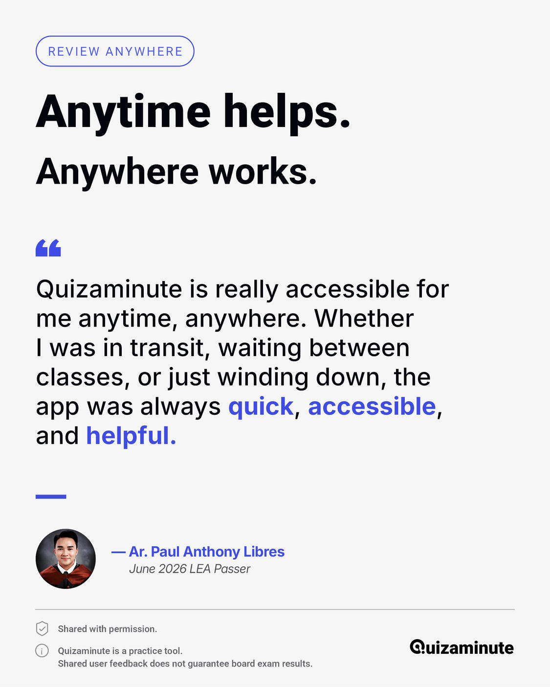 Start Your Architecture Board Exam Quiz Now Architecture board exam online quiz interface showing scores and feedback, helping students in the Philippines track progress and prepare for ALE exams