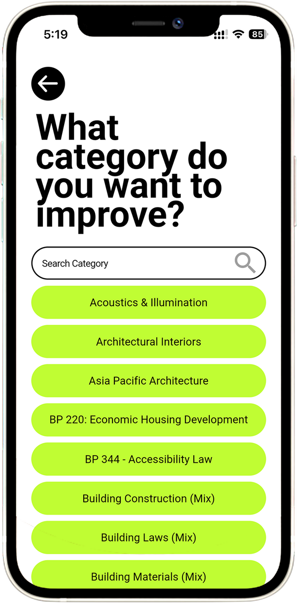 Start Your Architecture Board Exam Quiz Now Architecture board exam online quiz interface showing scores and feedback, helping students in the Philippines track progress and prepare for ALE exams